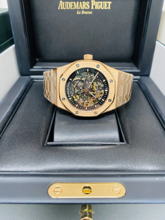 Audemars Piguet replica Royal Oak 15407OR Double Balance Wheel Openworked