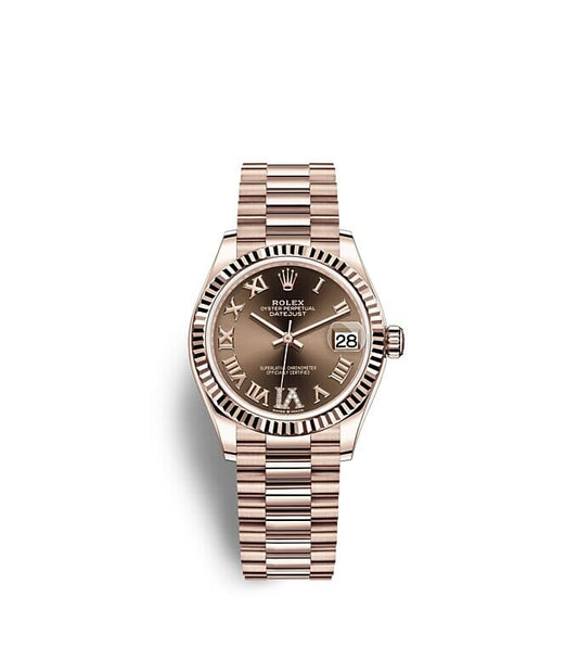 Repliche Rolex Datejust 31 Oyster 31 mm Oro Everose m278275-0025