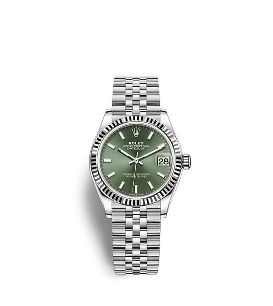 Repliche Rolex Datejust 31 Oyster 31 mm Oystersteel e oro bianco m278274-0018