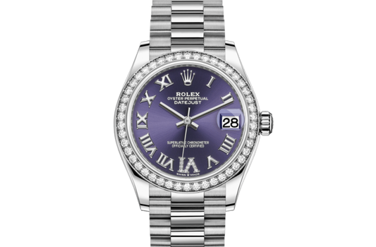 Repliche Rolex Datejust 31 Oyster 31 mm oro bianco e diamanti m278289rbr-0019
