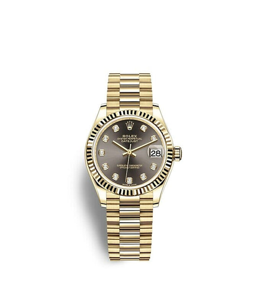 Repliche Rolex Datejust 31 Oyster 31 mm oro giallo m278278-0036